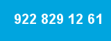 922 829 12 61 922 829 12 61